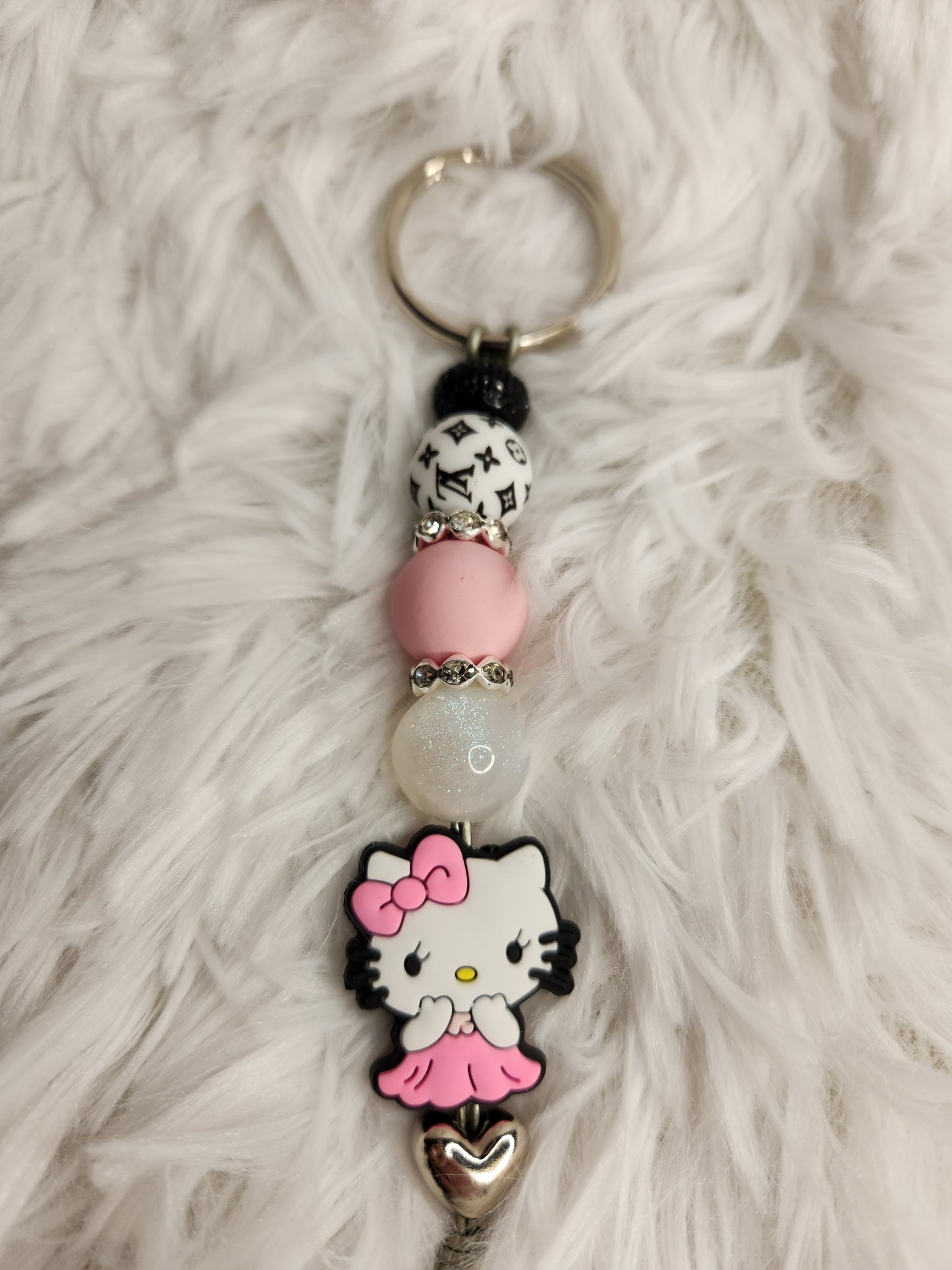 Turquoise Rose Keychain